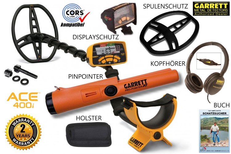 Garrett ACE 400i Metallsuchgerät mit Propointer AT