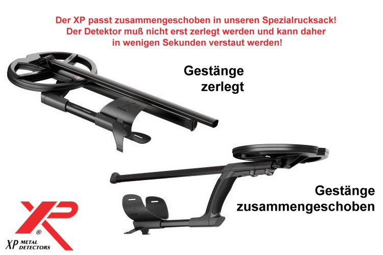 Metallsuchgerät XP DEUS X35 mit Display und 28cm Spule